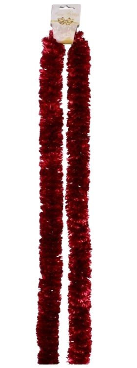 Vánoční girlanda tenká 2m RED