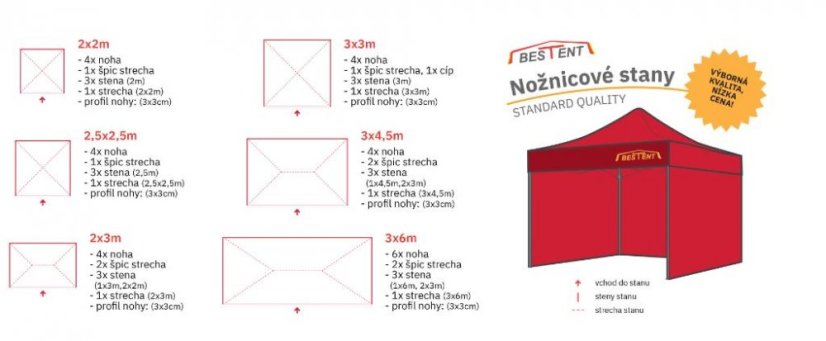 Összecsukható sátor 2x3 Army SQ