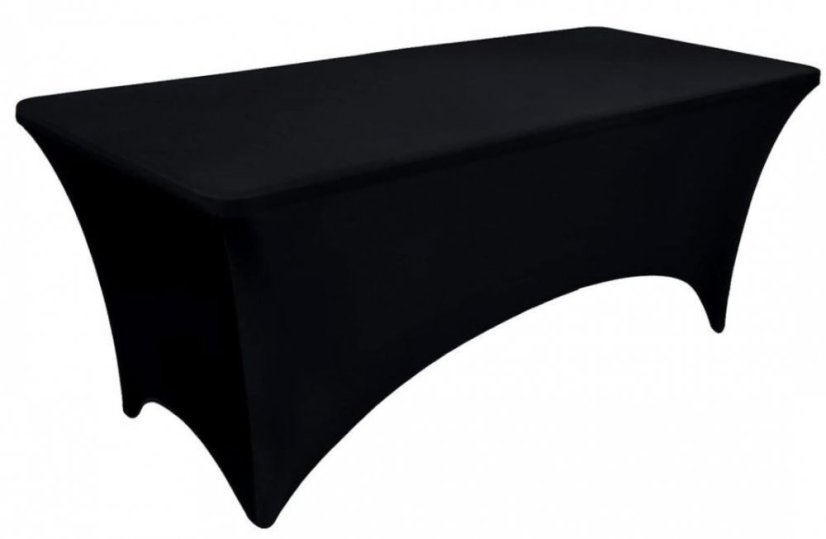 Catering asztalterítő 180cm elasztikus fekete