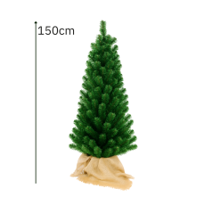 Weihnachtsbaum 150cm in Jutewicklung