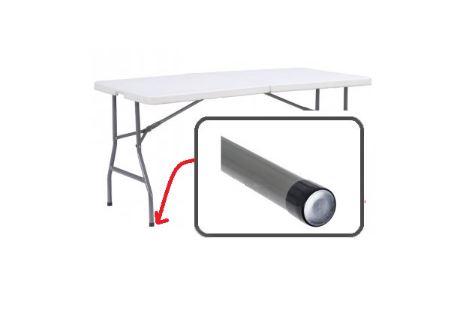 Masă pliabilă de catering 180cm negru