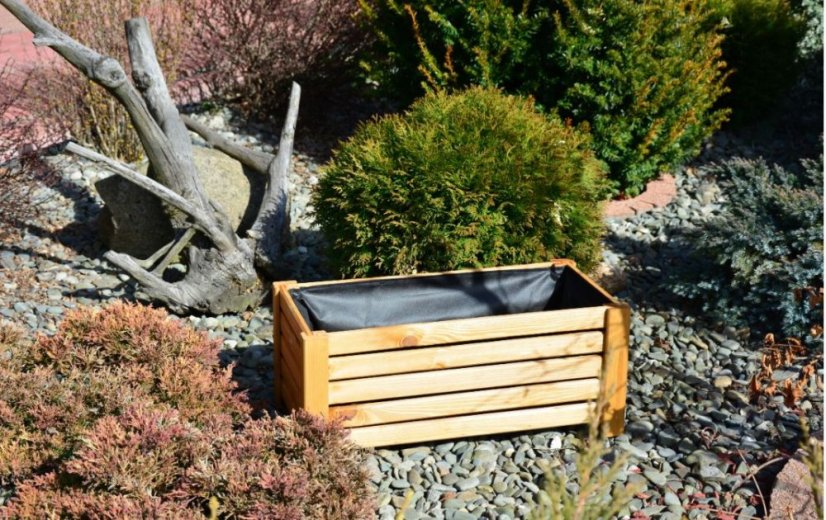 Fa virágcserép Natural 60x30x25cm