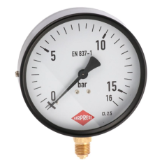 Barometru 1/4" 0-16 bar conexiune inferioară
