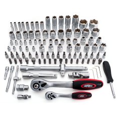 Sada nástrčkových kľúčov + nástavce - 108 dielov - v kufri 75246