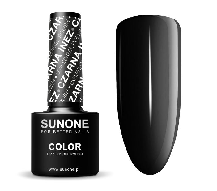 Gel-Nagellack 5ml Schwarz Inez