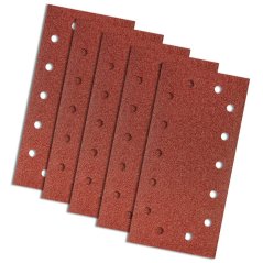 brúsny papier so suchým zipsom 115 x 230 mm, K60, 5 ks, s otvormi 55H721