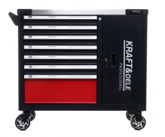 Dielenský vozík s náradím 299ks - 7 šuflíkov + skrinka KD1068