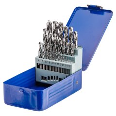 Komplet svedrov za jeklo in litino NWKa M-25, 1,0-13,0 mm, brušeni, HSS (25 kosov) 02725001-1