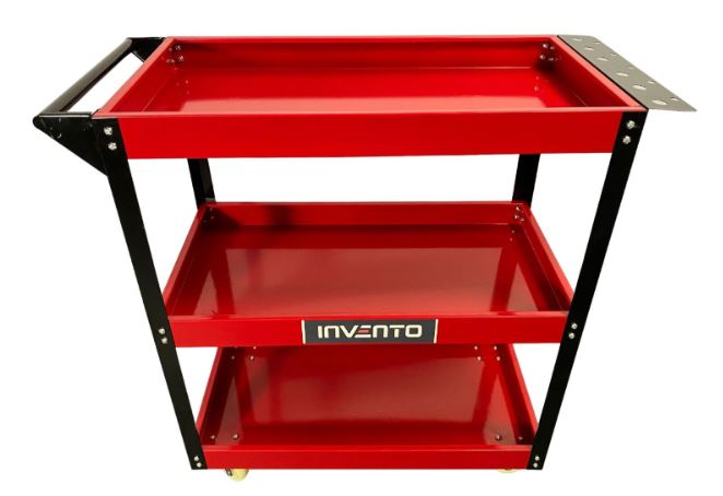 Cărucior de atelier cu 3 rafturi 140kg Invento