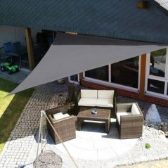 Garten-Sonnenschutz 4x4x4m grau 180g/m2