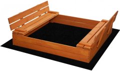 Pješčanik sa klupama 200 cm impregniran + zaštitna cerada + tekstilna folija