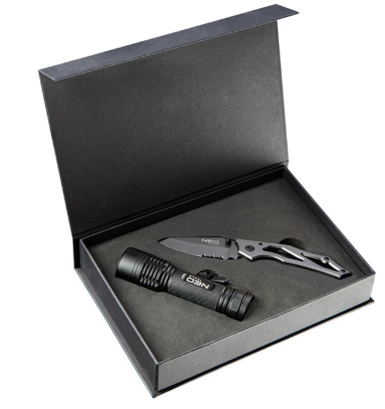 Geschenkset Klappmesser und Taschenlampe 63-032 NEO