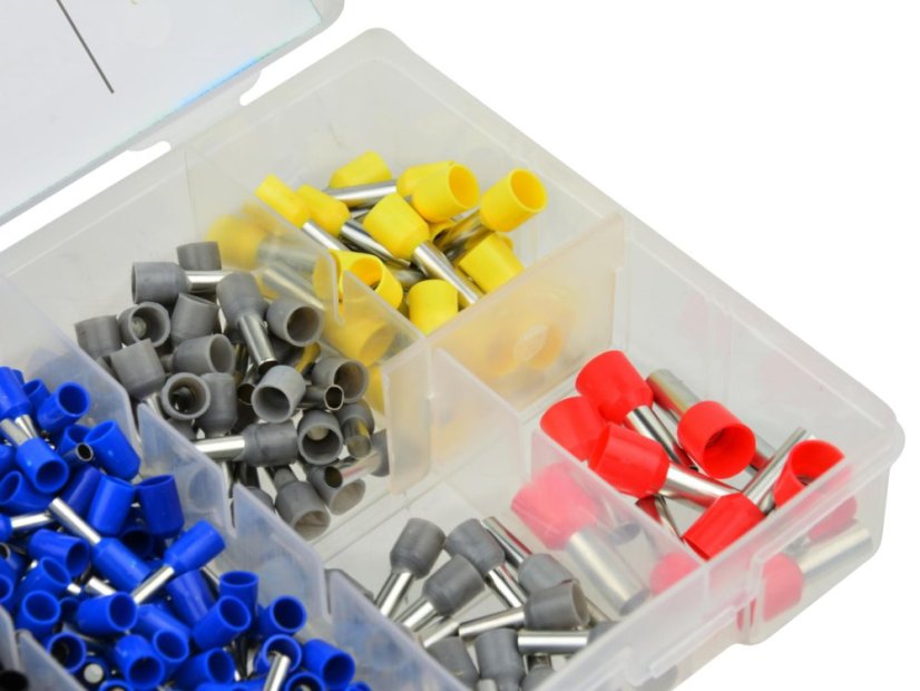 Réz kábel csatlakozó és kábelvég szett - 685 db