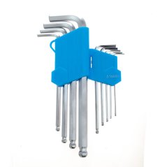 Imbus kulcsok HEX, IMBUS golyóval, 9 db TA1046