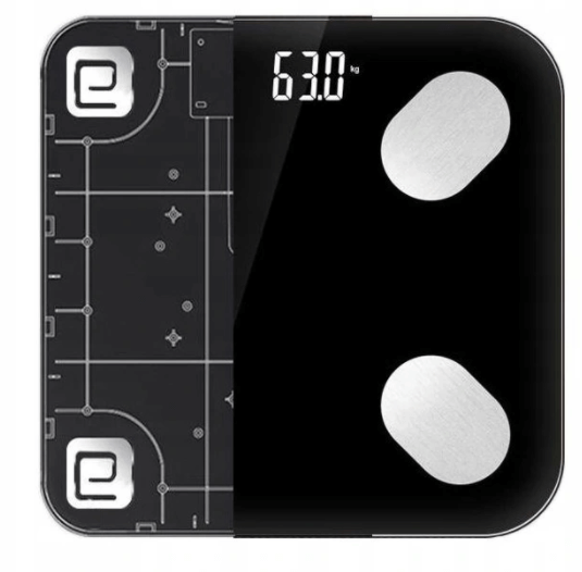 Analytische Personenwaage Bluetooth Black Shape