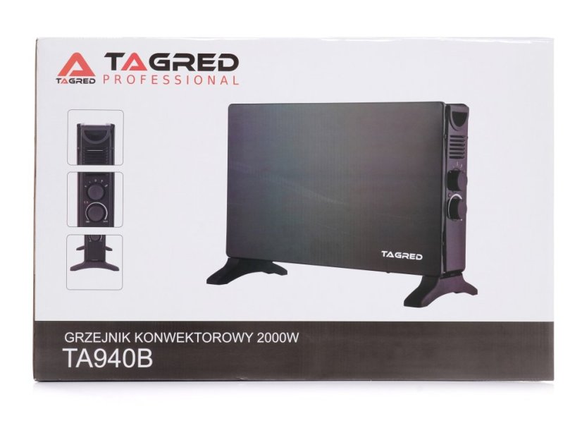 Električna konvektorska grijalica 2000 W, crna TA940B