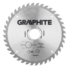 List pile, sinter karbid, 185 x 30 mm, 40 zuba 55H600