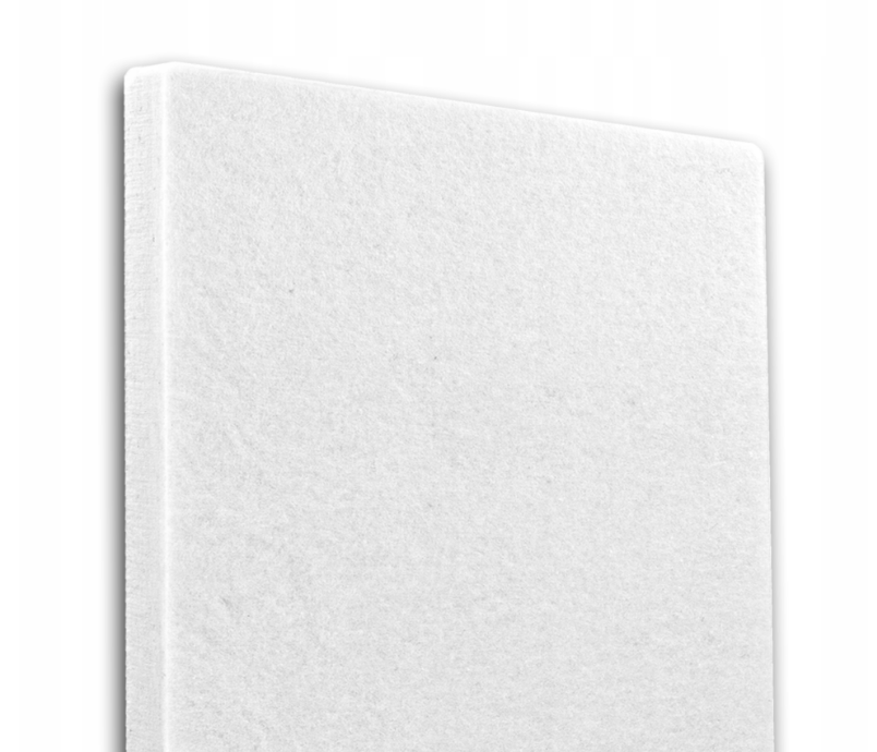 Akustický panel polyester 50x100cm, tloušťka 5cm, bílý