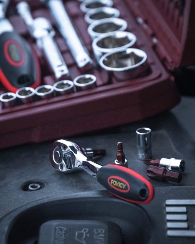 Gola sada 108ks 1/2",1/4" Nástrčných kľúčov CrV Professional