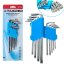 Chei Allen TORX tip L cu capete T10 până la T50, 9 bucăți TA1045