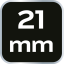 12-Kant-Steckschlüssel, 3/4", 21 mm 08-333