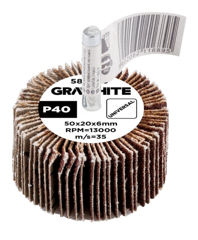Preklopni disk 50 x 20 x 6 mm, P40 58T399