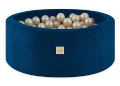 Száraz medence 90x30cm Tengerészkék Corduroy