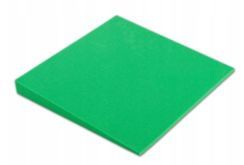 Akustična ploča 3D s kosim rubovima, 50x50 cm, debljina 5 cm, tamnozelena