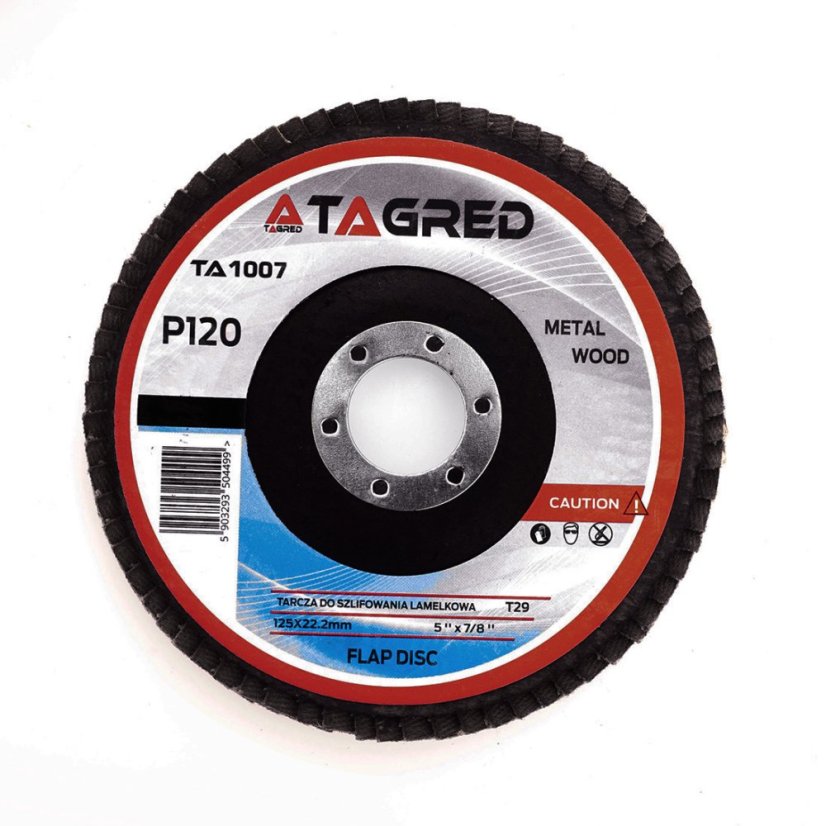 Lamelni disk 125 mm/22,23 mm brusni P120 TA1007