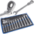 Kľúče očkovo-vidlicové s račňou a ohybným kĺbom 8-19mm 12ks G10337