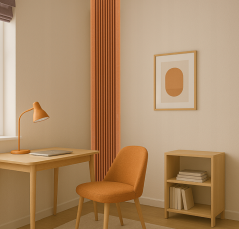 Bas akustična past, kvadratna, 100 x 28 cm, rjava