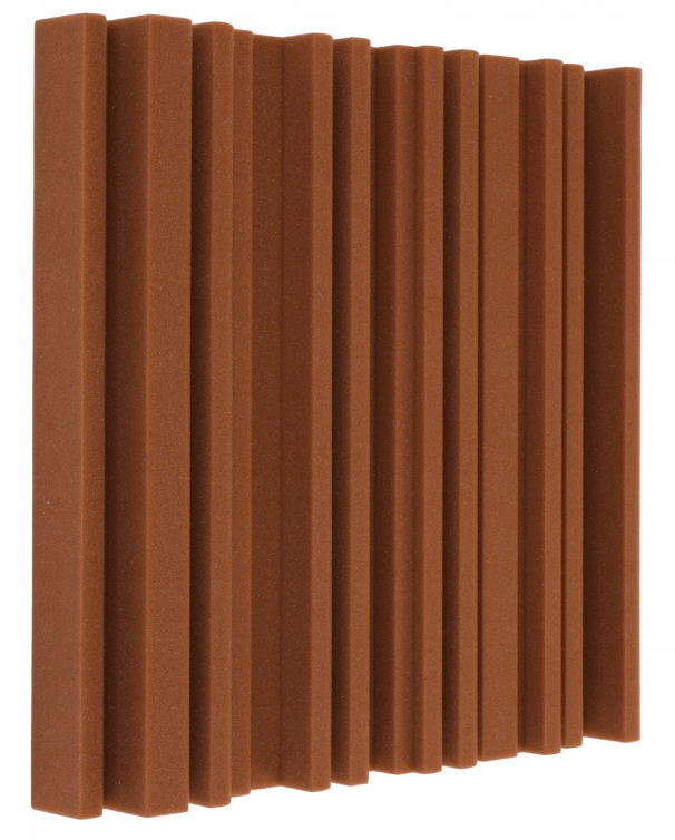Akustický panel Equalizer 50x50cm, tloušťka 7cm, hnědý