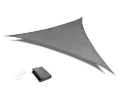 Градински слънцезащитен екран 4х4х4m сив 180g/m2
