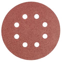 Discuri abrazive 125 mm, K80, 5 buc, cu 8 găuri 55H941