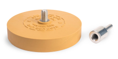 Disc din cauciuc cu adaptor pentru îndepărtarea adezivului