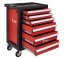 Profesionalni delavniški voziček omarica za orodje - 6 predalov Red/Black