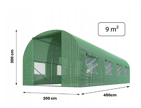 Folie für Foliengewächshäuser 2x4,5m mit UV Filter