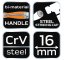 Sekáč 16 mm, CRV, 2-složková rukojeť 37-916