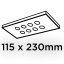 Orbitális csiszológép 380W, lapát 115x230 mm 59G329