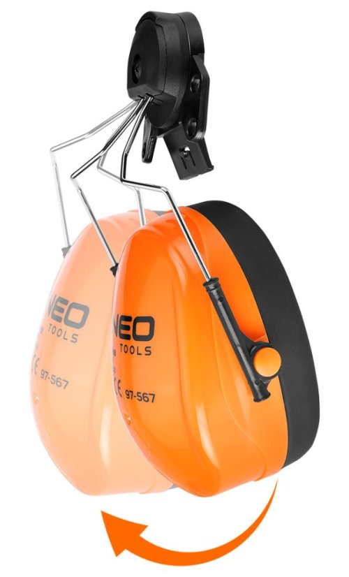 Am Helm befestigte Gehörschutzkapseln 97-567