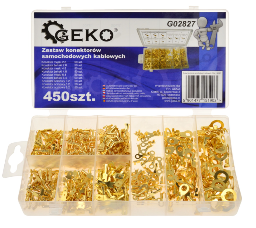 Autókábel csatlakozó készlet 450db  G02827