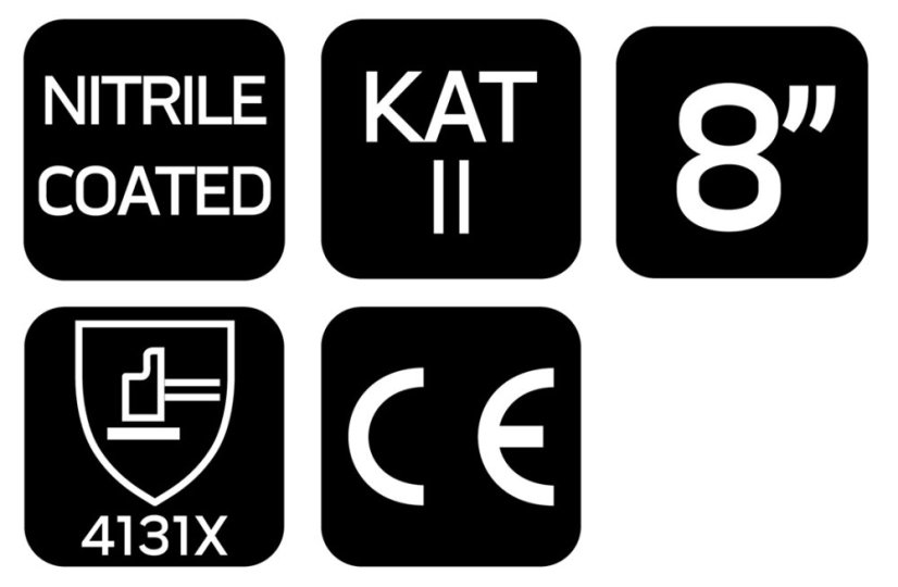 Arbeitshandschuhe, ntrylemx-beschichtetes Polyester, 4131X, Größe 8 97-647-8