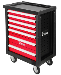 Delovni voziček / škatla za orodje PROFI REDATS - 7 predalov Rdeča / Črna