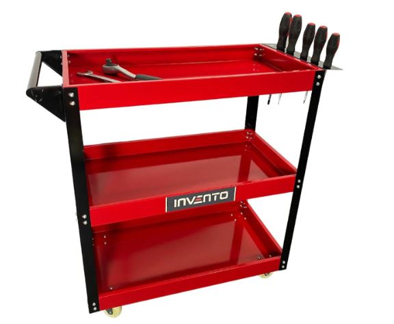 Cărucior de atelier cu 3 rafturi 140kg Invento