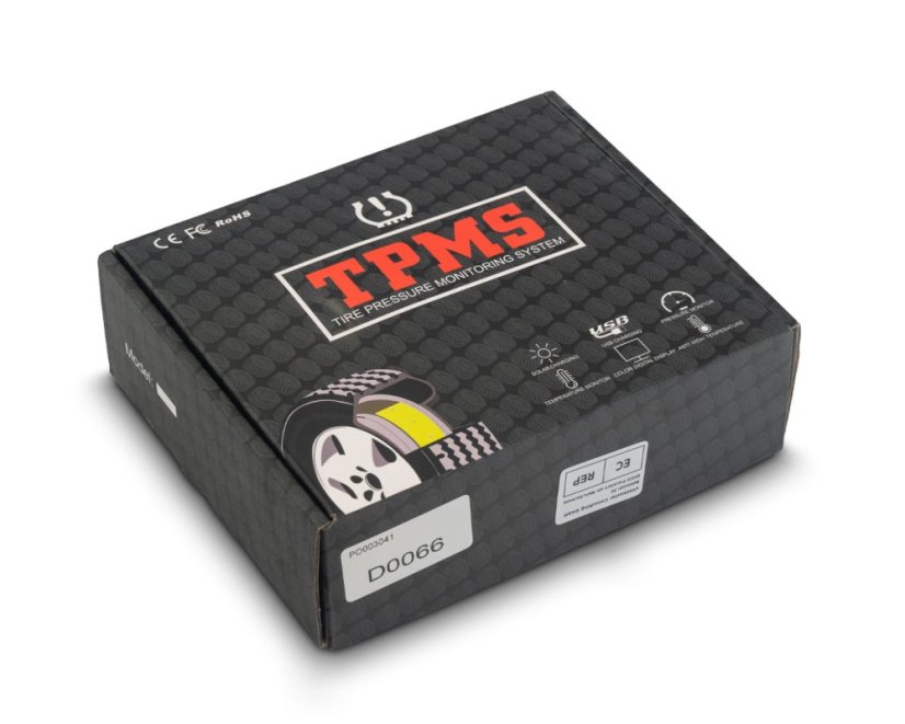 TPMS jelző, napelemes érzékelő motorkerékpárokhoz