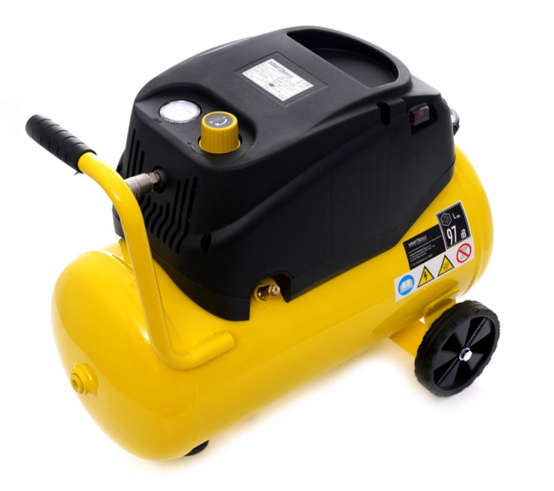 Olajmentes Légkompresszor 24L, 8 bar, 1.1 kW, 1.5 HP, 230V, Kompakt, Műhelybe/Autóipari célra, KD1416 Kraft&Dele
