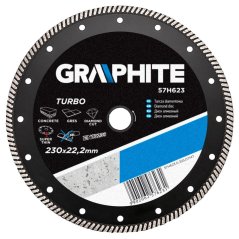 Dijamantni disk, 230 22,2 mm, Turbo, supertanak 57H623