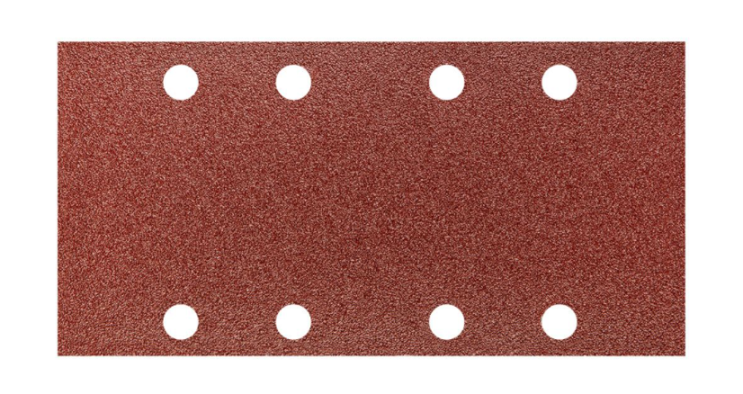 Brusni papir 93x185 mm, K80, 5 kom s rupama