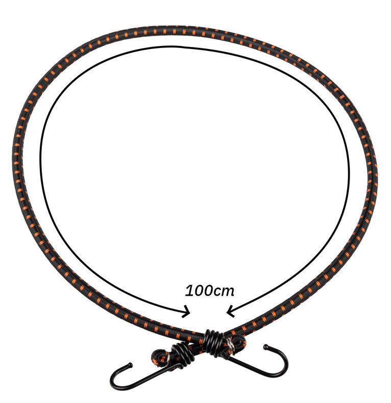 Elastična vrv z kovinskimi kavlji,100 cm
