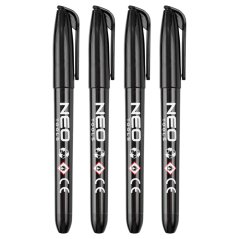 Baustellenmarker, schwarz, permanent, wasserfest, auf Ölbasis, 4 Stück 13-856